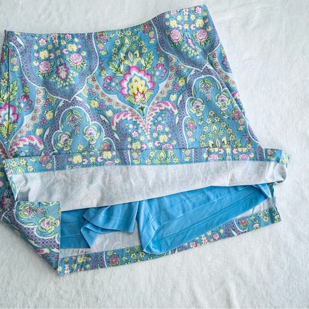 EP Pro Golf Skort Vintage Bridgerton Style Floral Print Mini Skort 10 Large - Picture 13 of 13